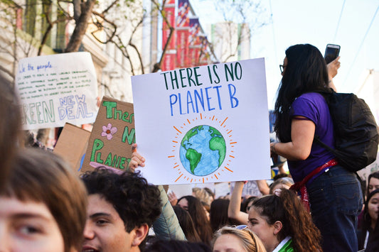 banner showing there is no planet b