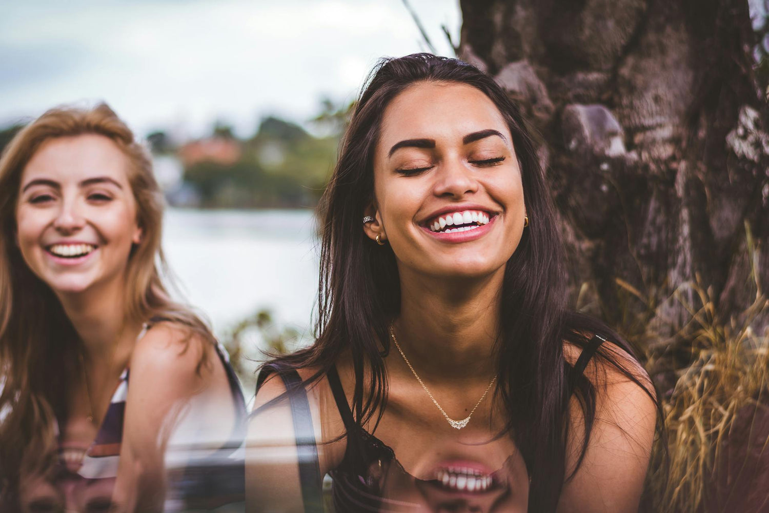 Women laughing