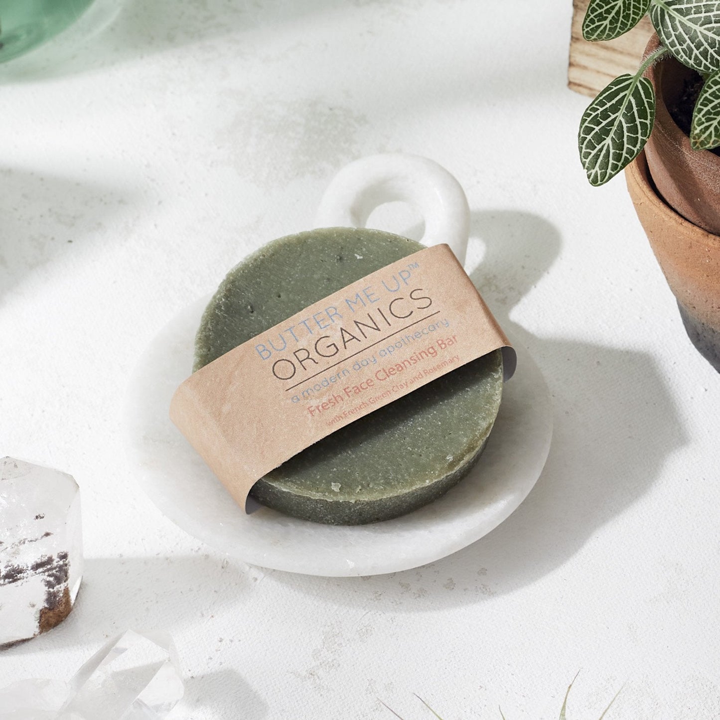 Face Wash Facial Cleansing Bar with French Green Sea Clay