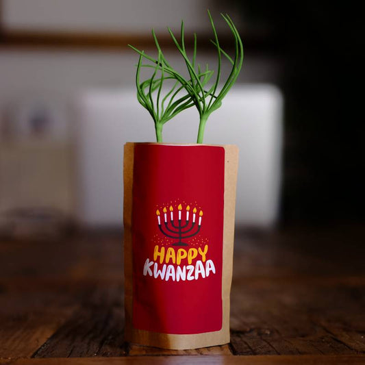 Happy Kwanzaa Candles Growing Kit