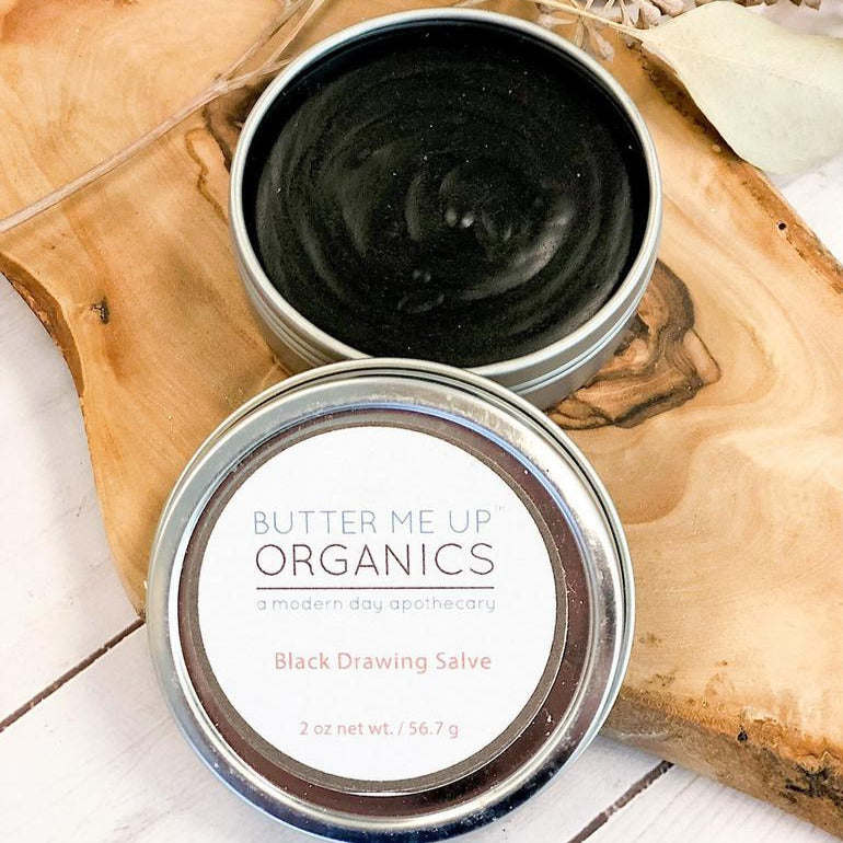 Organic Black Drawing Salve / Bee Stings / Rashes / Skin Ailments /