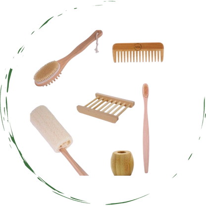 Zero-Waste Bath Accessories Bundle - SWOP - shop without plastic