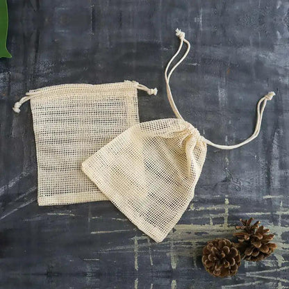 Set of 2 Organic Mesh Bags - SWOP - shop without plastic