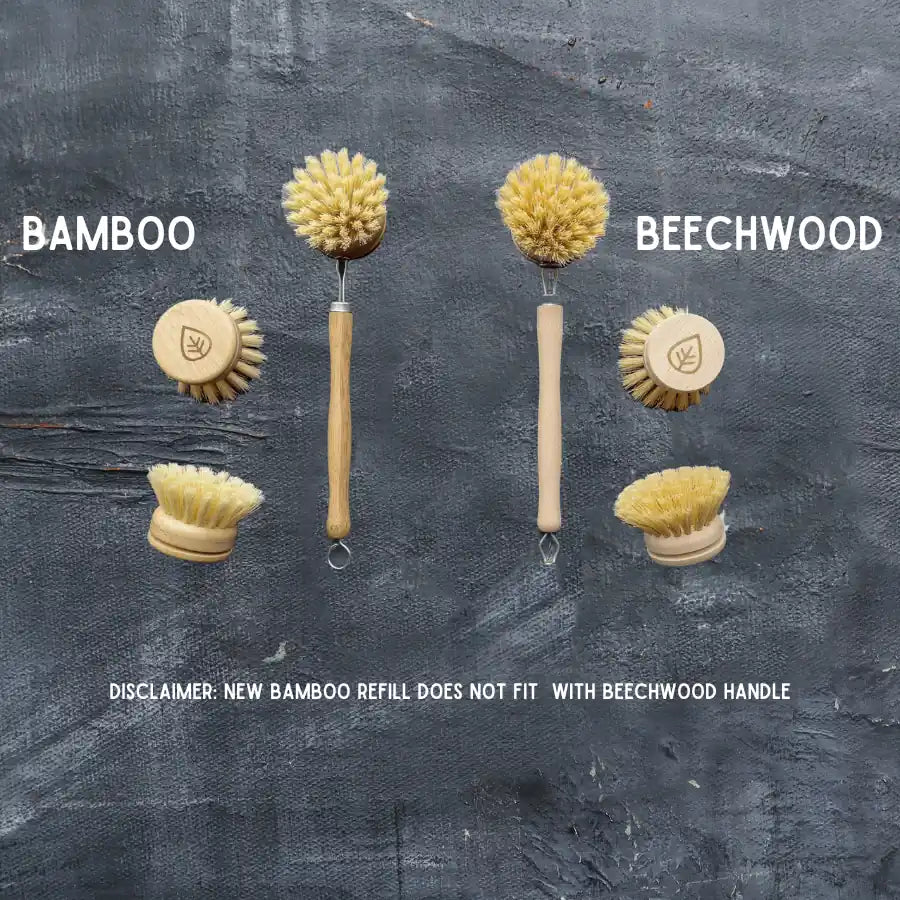 Bamboo Sisal/Palm Fiber Vegetable Brush-Zero Waste Natural Kitchen
